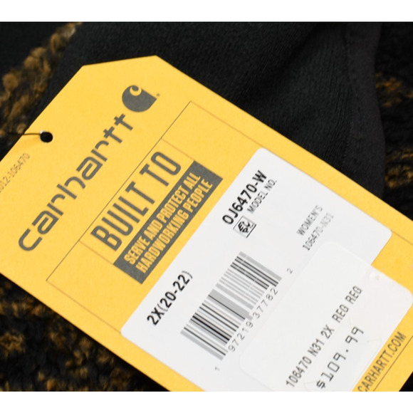 NEW Carhartt Women's OJ6470-W Aztec Fleece Pullover Plus Size 2X 0J6470 - Picture 6 of 8